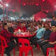 Gemerlap Lampion dan Indahnya Letusan Kembang Api Hiasi Malam Perayaan HUT Dewa dan Klenteng Huat Cu Kong di Perawang