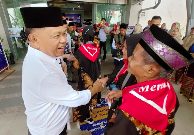 JCH Asal Meranti Tiba di Batam, Besok Terbang ke Jeddah