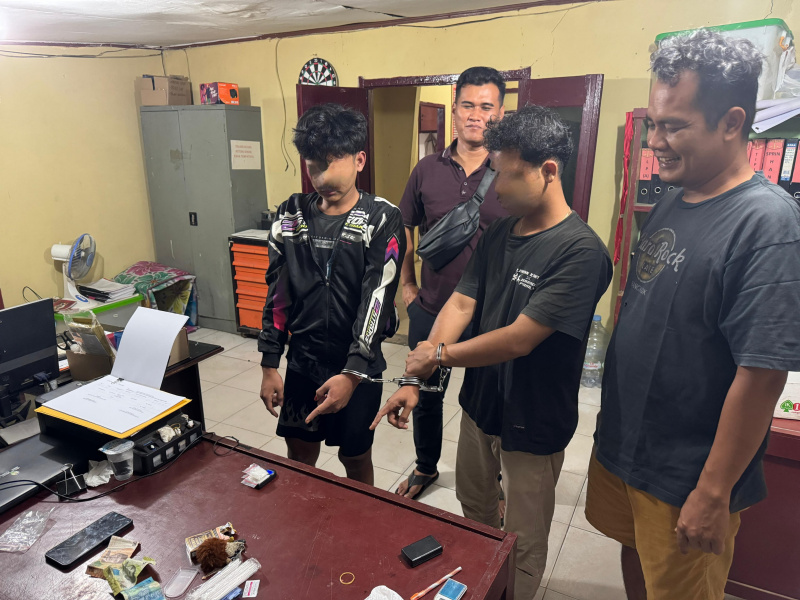 Polsek Kandis Ringkus Dua Pengedar Narkoba, 15,11 Gram Sabu Disita