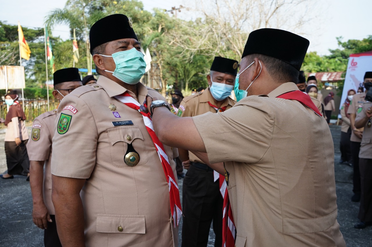 Kwarcab Siak Raih Anugerah Kepeloporan Gudep Ramah Lingkungan 