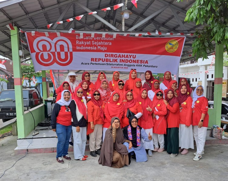 Sempena HUT RI Ke-80,  KKK  Pekanbaru Gelar  Senam Sehat, Khatam Alqur'an dan Lomba Agustusan