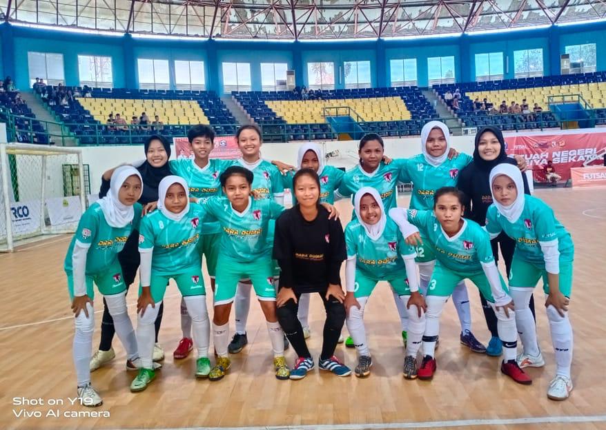 Bekap Tim Putri AFKot Pekanbaru 5-3, Dara Dumai FC Melaju ke Final  Kejurda Futsal Bupati Pelalawan Cup 2021