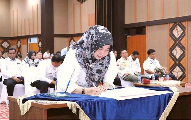 Kepala BPKAD Tandatangani Komitmen Bersama Peningkatan Kualitas SPIP