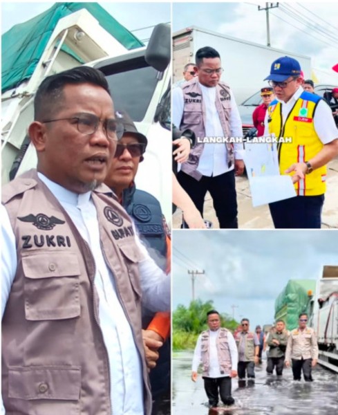 Solusi Atasi Banjir di KM 83, Pemkab Pelalawan Ajukan Pembangunan Jembatan Layang ke Kementerian PUPR