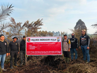 Puntung Rokok Picu Kebakaran 5 Hektare Lahan, Pria di Inhu Jadi Tersangka