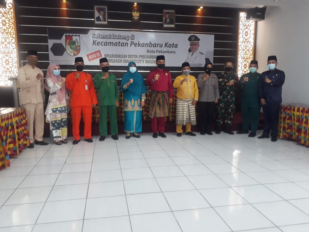 Wadanramil 02 Kota Hadiri Sertijab Sekcam dan Lurah di Kecamatan Pekanbaru Kota 