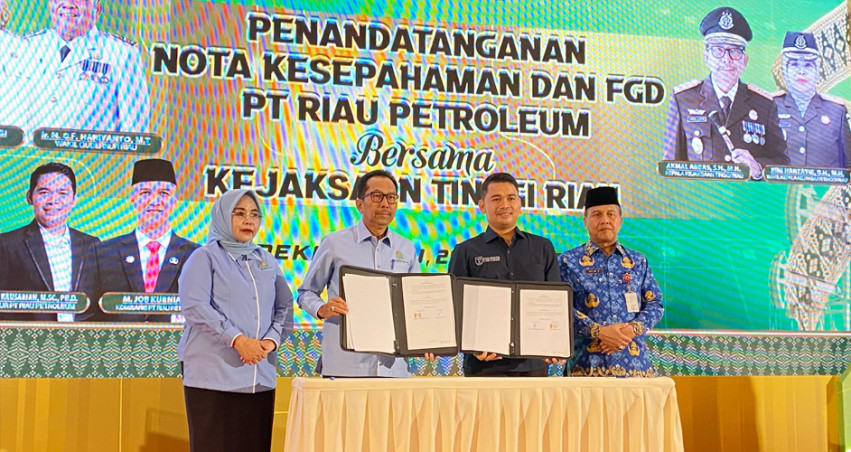 PT Riau Petroleum dan Kejaksaan Tinggi Riau Teken Nota Kesepahaman