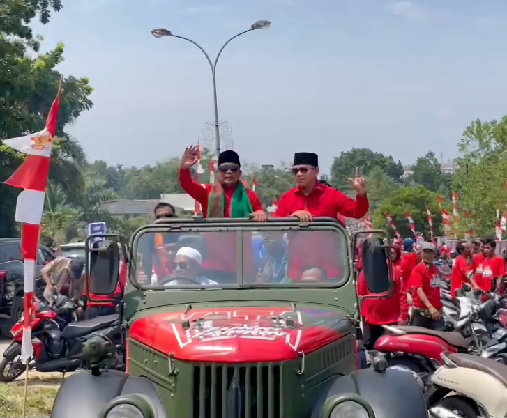 Sebelum Mendaftar ke KPU, Koalisi Pelalawan Menawan Gelar Deklarasi di Masjid M Yunus