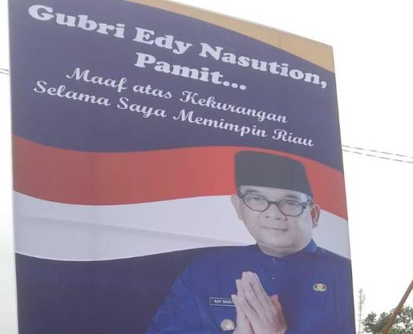 Gubri Edy Natar Pamit ke Masyarakat Riau, Ini Pesannya