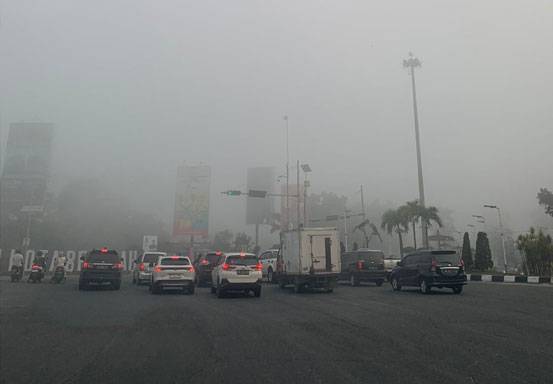 Jarak Pandang di Pekanbaru Hanya 400 Meter