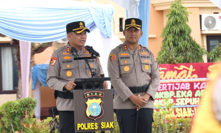 AKBP Eka Ariandy Putra Pamit, AKBP Sepuh Ade Irsyam Siregar Jabat Kapolres Siak