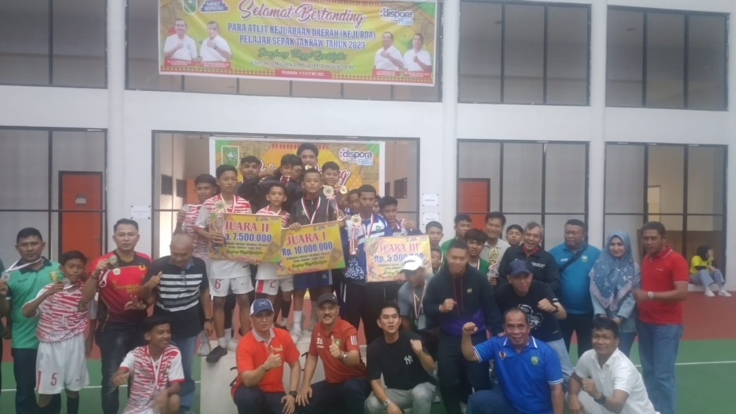 Tim Bengkalis Sapu Bersih Medali Emas di Kejurda Takraw Tingkat Pelajar Riau