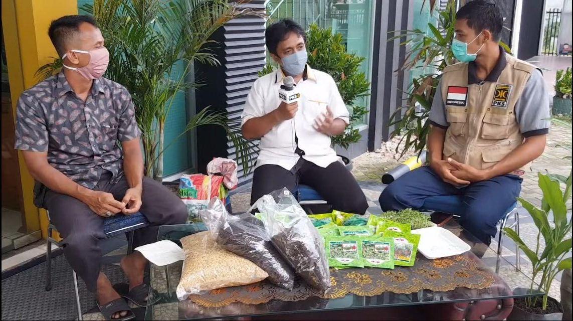 Tim Ketahanan Pangan DPW PKS Riau Gelar Penyuluhan Pertanian Online Rutin