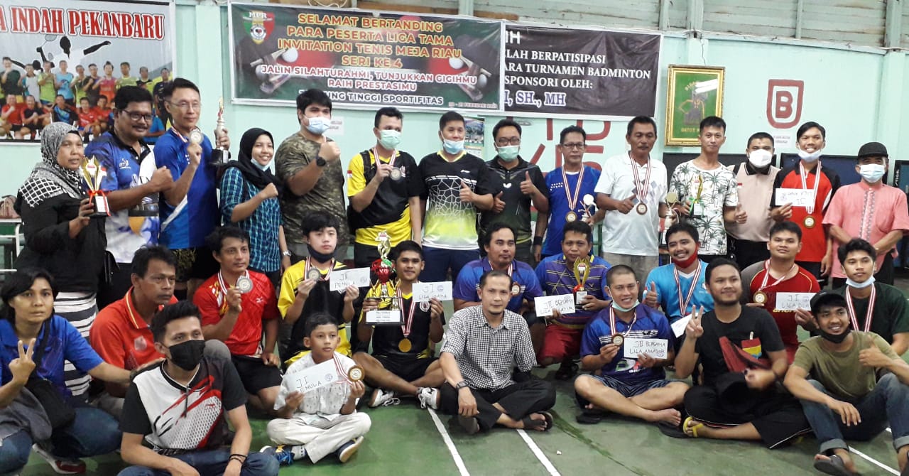 Komunitas Maniak Pingpong Riau Gelar Turnamen Ligatama 2021