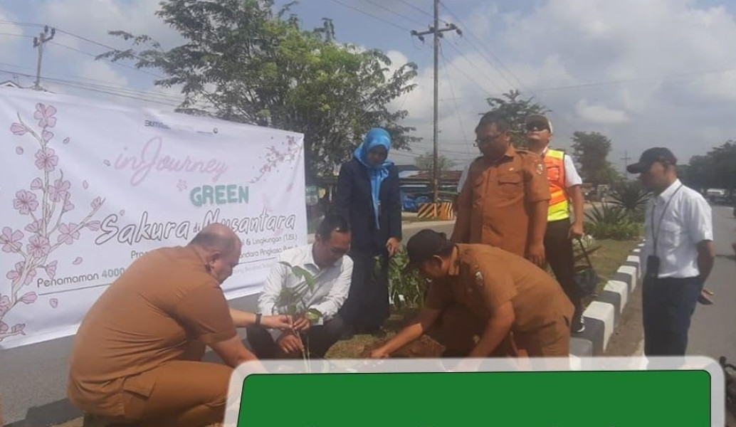 DLHK Pekanbaru Lakukan Penghijauan dalam Rangka Hari Peduli Sampah Nasional