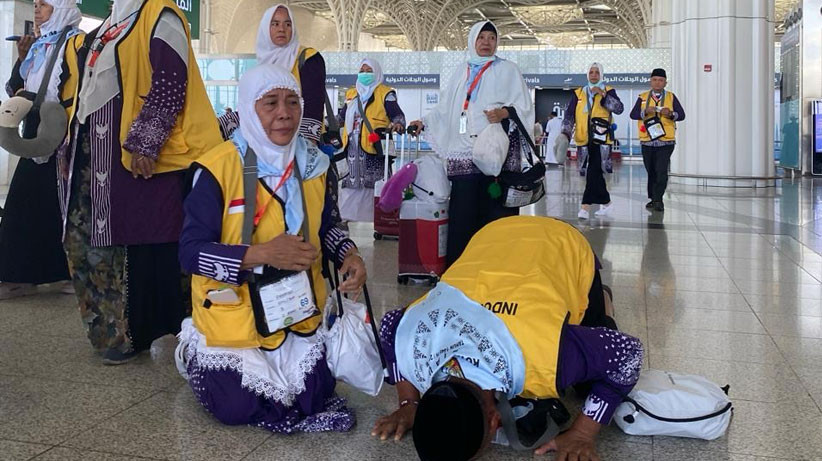 Kloter BTH-03 Riau Tiba di Madinah