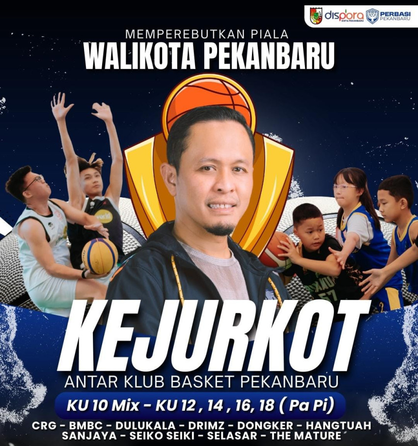 Perbasi Pekanbaru Gelar Kejurkot Antar Klub, 800 Lebih Atlet Siap Rebut Piala Walikota