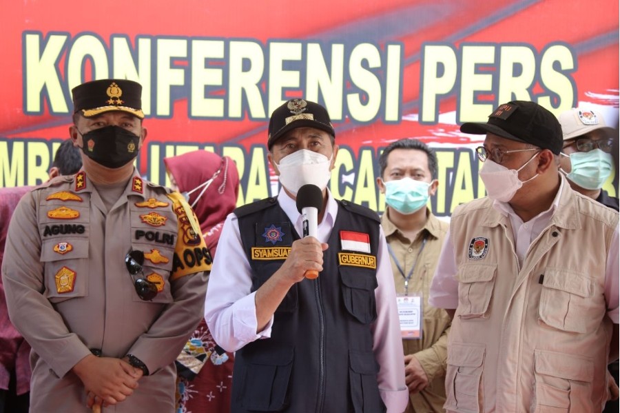 Gubernur Riau Tinjau Pelaksanaan PSU di Rohul