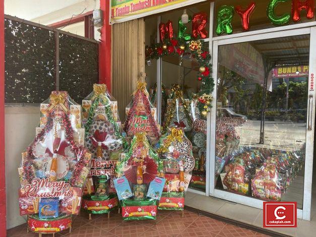 Penjual Parcel Mulai Marak Jelang Natal dan Tahun Baru di Pekanbaru
