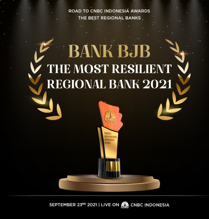 Bank bjb Raih Penghargaan The Most Resilient Regional Bank 2021