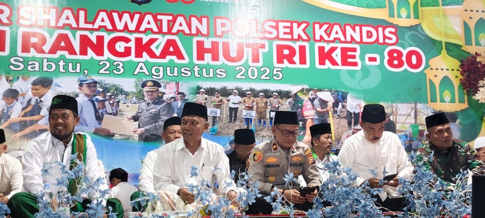 Gebyar Solawatan Polsek Kandis, Doa dan Syukur Menyambut HUT RI