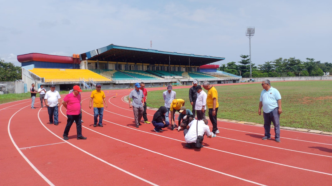 Progres Perbaikan Lintasan Atletik Terus Digesa, PB Porwil Pastikan Venue Bisa Digunakan