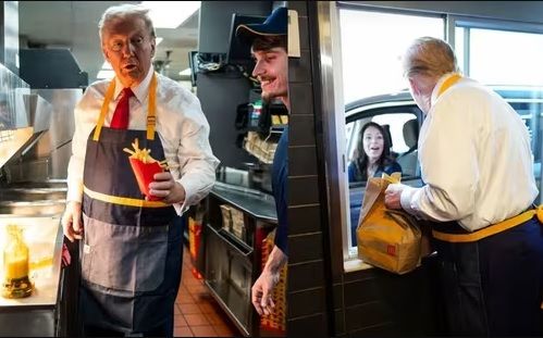 Goreng Kentang di Restoran Cepat Saji Demi Pemilu, Donald Trump Malah Dikritik