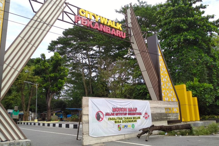 Terus Digesa, PUPR Pekanbaru : Penataan Ulang Taman Labuai Capai 70 Persen