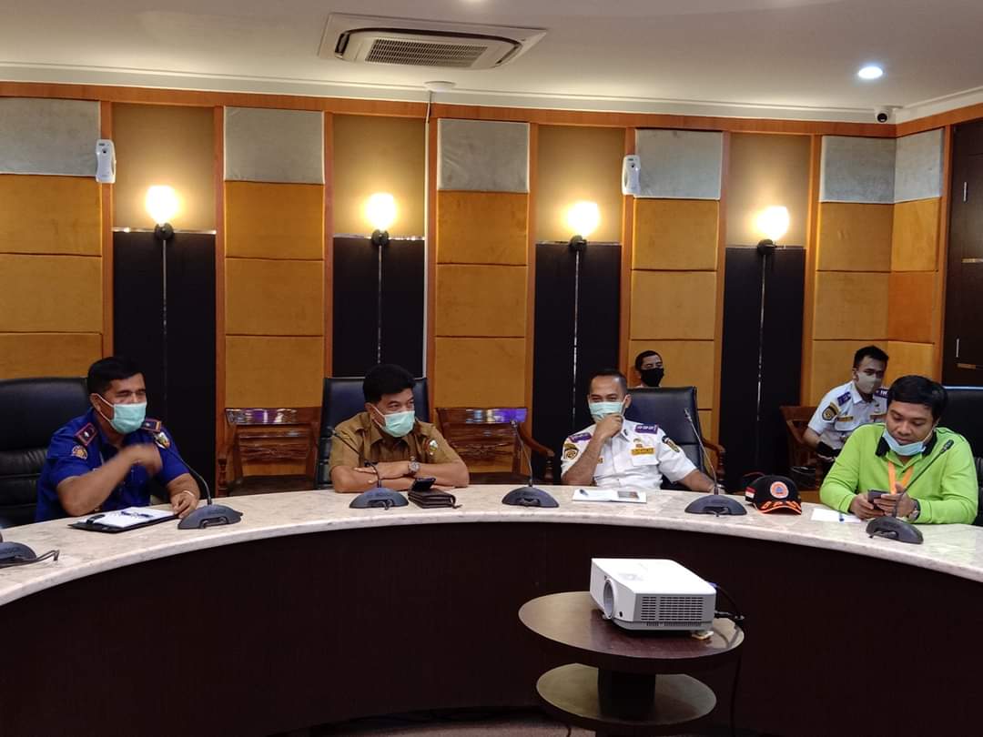 Kadishub Pekanbaru Ikuti Rapat Jelang Penyemprotan Disinfektan dan Rapid Test Massal di Kecamatan Bukit Raya