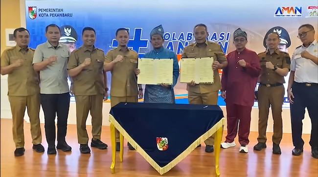 Pemko Pekanbaru–Alfamart Teken MoU, 140 Gerai Berlakukan Parkir Gratis per 1 Januari 2026