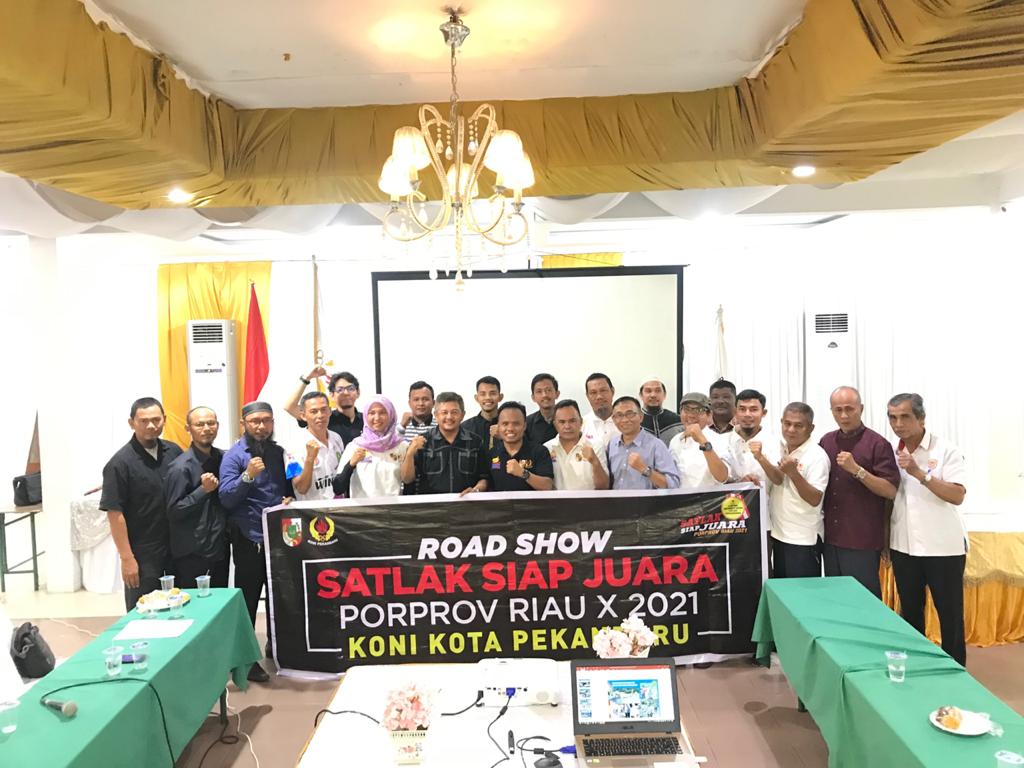 Satlak SIAP Juara KONI Pekanbaru Silaturahmi ke PERPANI dan FPTI