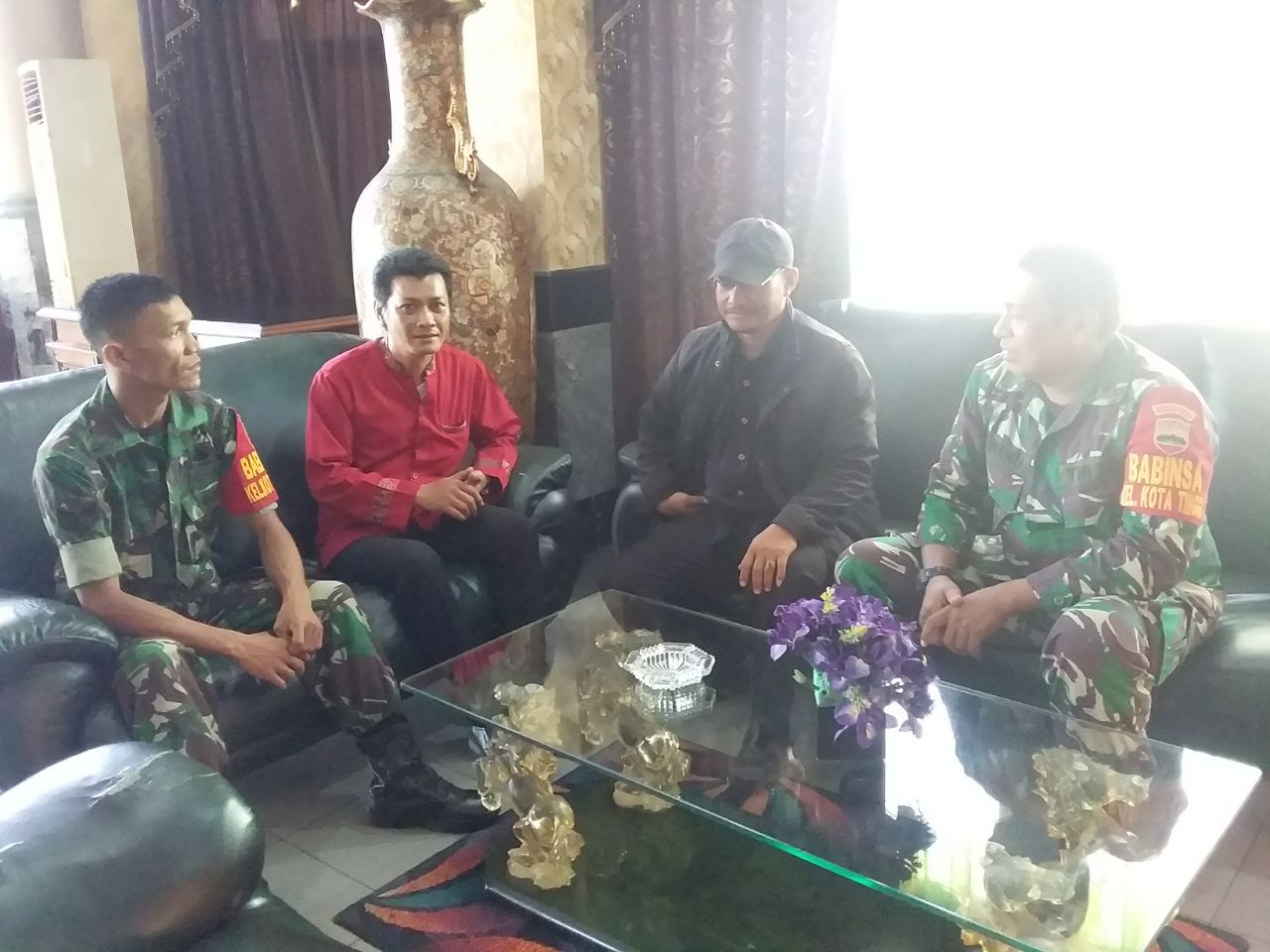 Babinsa Kota Tinggi Patroli Rutin Di Hotel Dyan Graha 