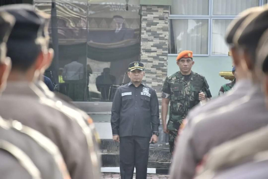 Ketua DPRD Pekanbaru Hadiri Apel TNI Polri Wujudkan Pemilu Damai 2024