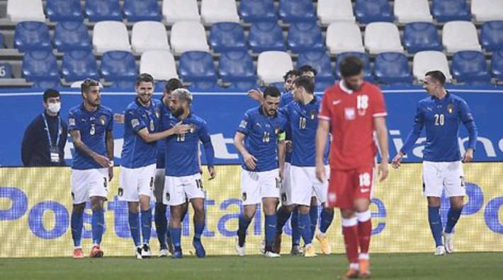 Italia Bungkam Polandia 2-0, Buka Kans ke Semifinal UEFA Nations League