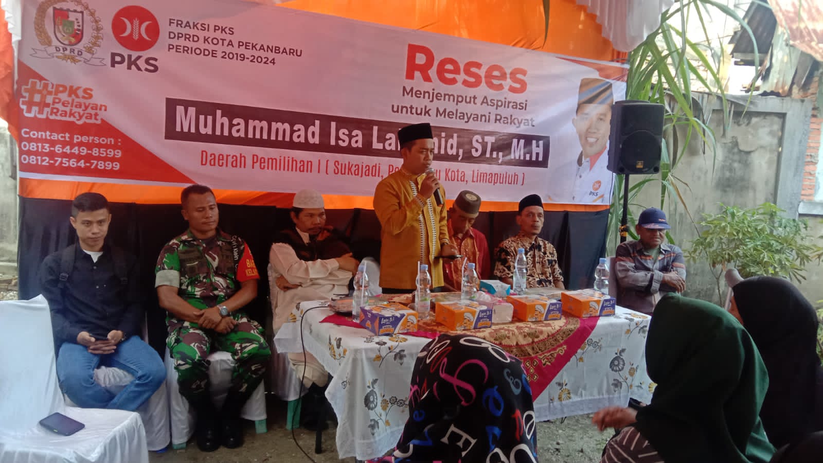 Babinsa Serda Sumarsono Hadiri Reses Anggota DPRD Kota dari Fraksi PKS