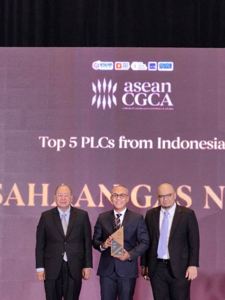 PGN  Masuk Top  50 Perusahaan Terbuka Penerapan GCG Terbaik Se-Asia Tenggara dan 5 Besar Terbaik di Indonesia
