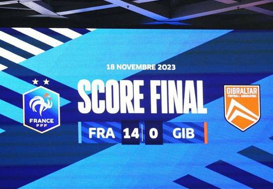 Menang 14-0! Timnas Prancis Ukir Rekor Kemenangan Terbesar dalam Sejarah