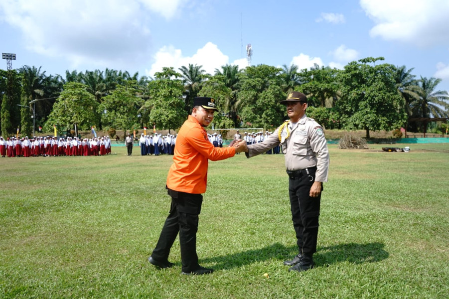Cegah Karthula, Wabup Siak Pimpin Apel Pencegahan dan Kesiapsiagaan Karhutla