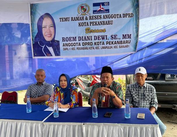 Reses Roem Diani Dewi, Warga Minta Pemko Pekanbaru Perbaiki Penerangan Jalan dan Pohon Tinggi