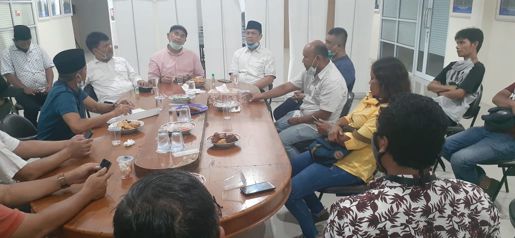 Silaturahmi ke PWI Riau Paslon Abi Bahrun-Herman Ingin Menjalin Hubungan yang Lebih Baik Lagi Kedepan