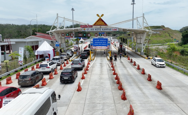 Puncak Arus Balik Lebaran di Dua Ruas Tol Riau Diprediksi 6 April