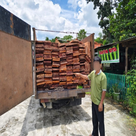 Gakkum Kehutanan Bongkar Peredaran Kayu Ilegal di SM Kerumutan