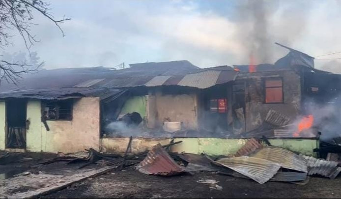 Enam Rumah di Asrama Tim Intel Korem 031/WB Ludes Terbakar