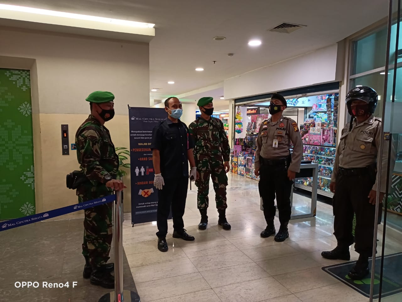 Babinsa dan Bhabinkamtibmas Tandahdatar Patroli Cipta Kondisi