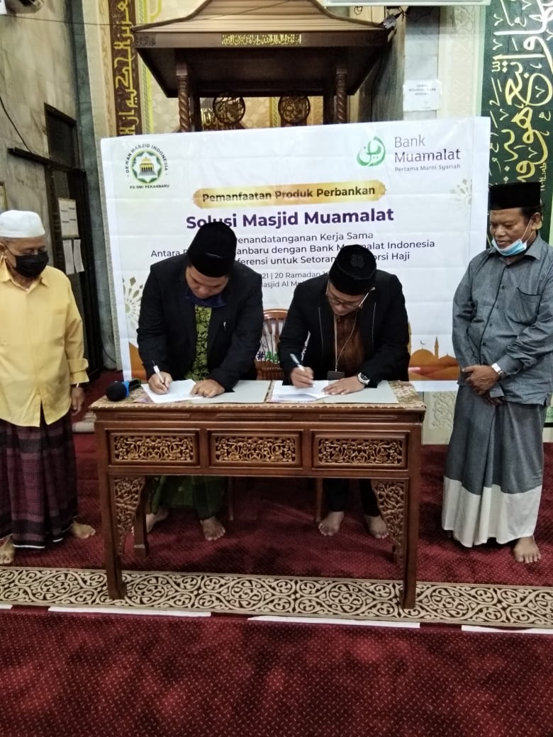 DMI Kota Pekanbaru & BMI  Goes to Masjid,  Tandatangani MoU  Wujudkan Masjid Preneur