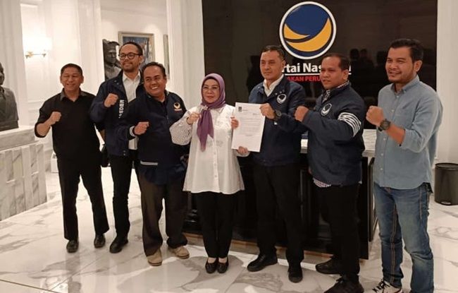 Pilkada Kampar Makin Menarik, NasDem Resmi Usung Ahmad Yuzar - Misharti