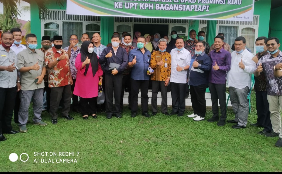 UPT Kesatuan Pengelolaan Hutan Bagansiapiapi Menerima Kunjungan Dari Komisi II DPRD Provinsi Riau