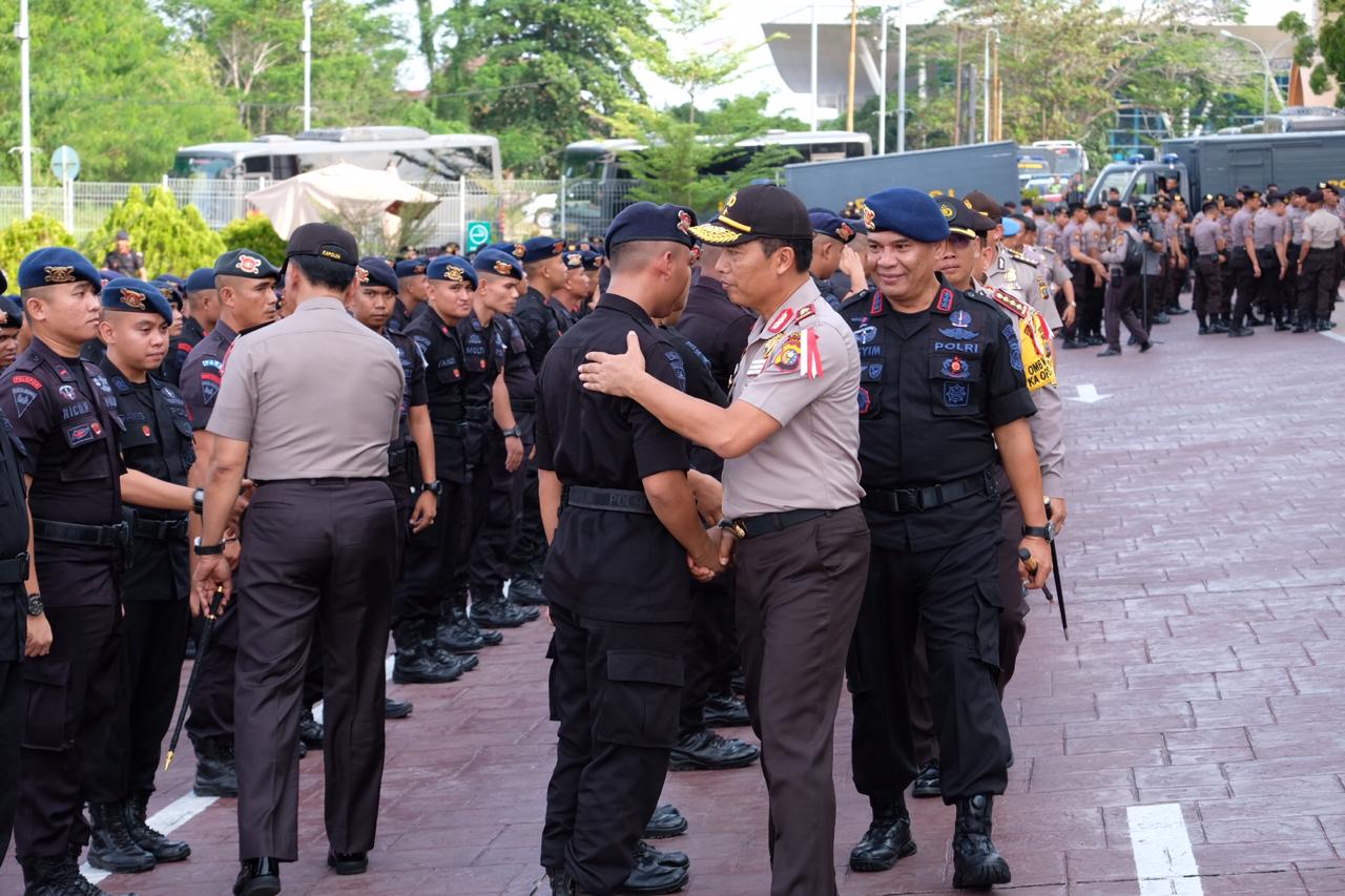 Ratusan Personil Polda Amankan Aksi 22 Mei Disambut Kapolda 