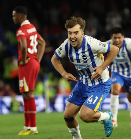 Brighton Kalahkan Sang Juara Liga Inggris Liverpool