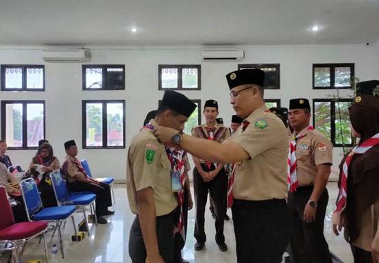 Camat Resmi Buka Kegiatan Kursus Orientasi di Kwarran Binawidya